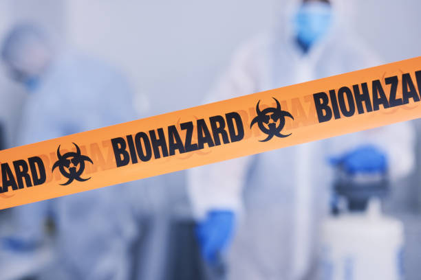 Professional Biohazard Cleanup technician working in Fowler, OH